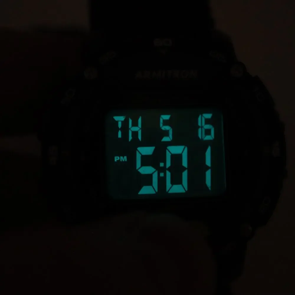 Vintage Armitron 43mm Digital Sport Watch Alarm Chronograph w New Battery